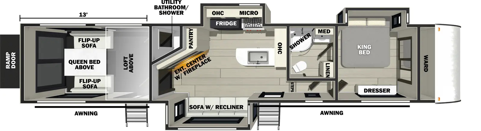 Vengeance Rogue Armored 351G2 Floorplan